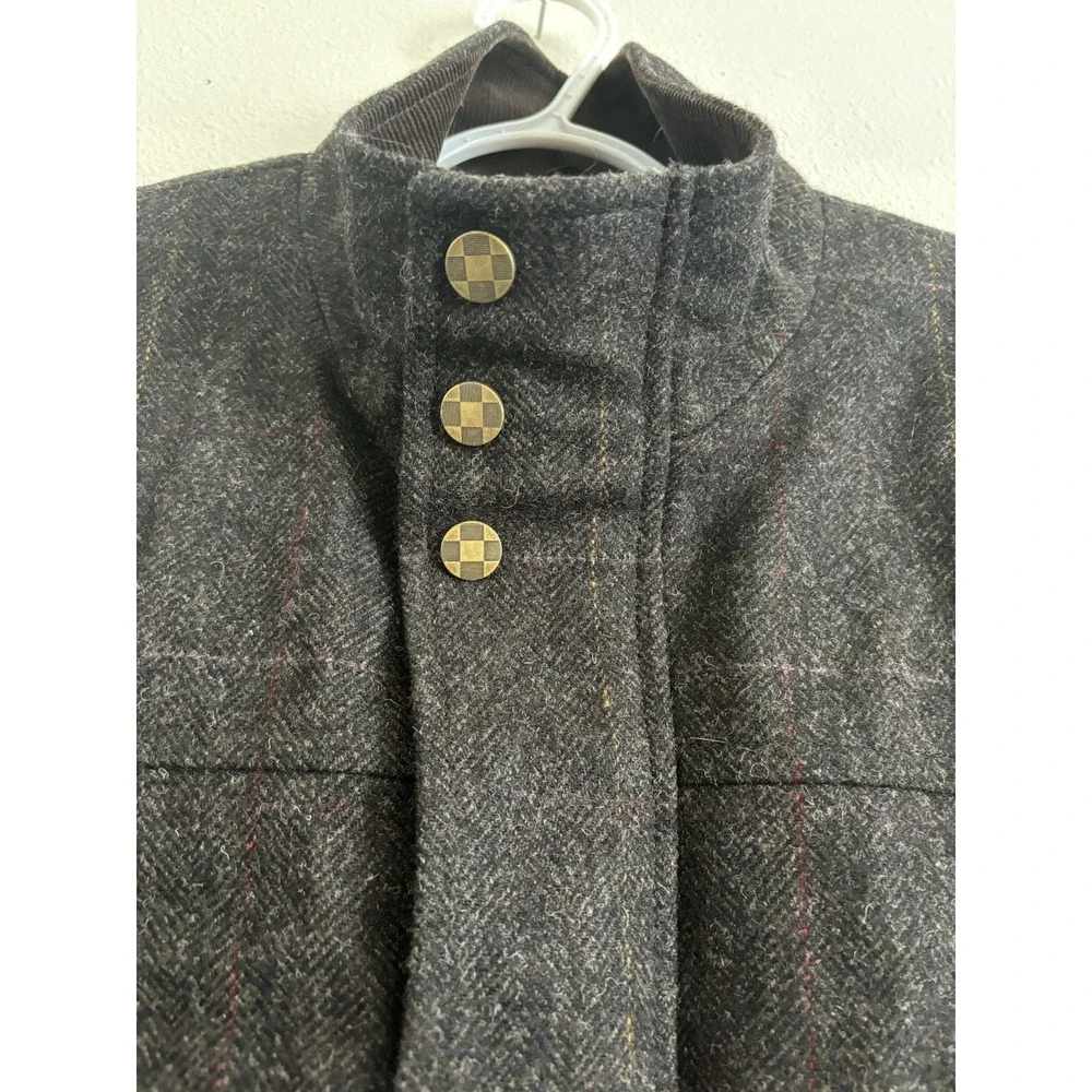 Vince Camuto Quilted Jacket Men's Wool Plaid Coat Small